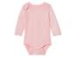 Bodysuit rose à manches longues pour bébé.