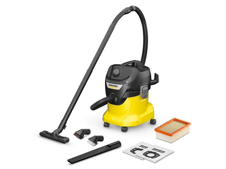 Aspirateur Kärcher avec accessoires.