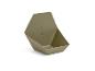Support d'outils hexagonal vert olive avec deux trous de montage.