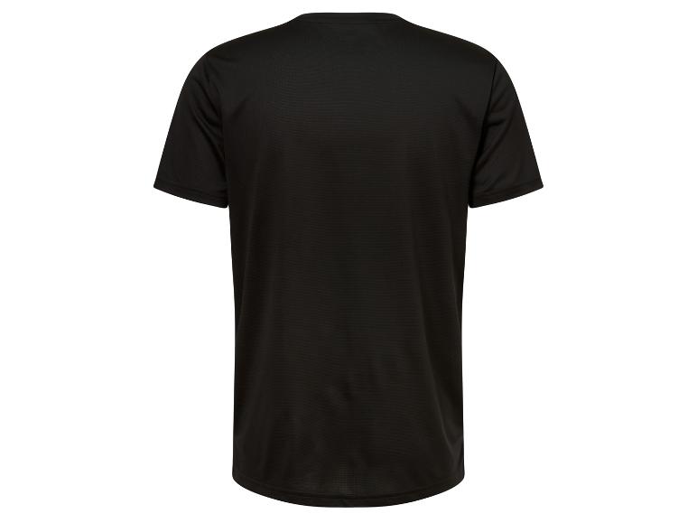 T-shirt noir à manches courtes.