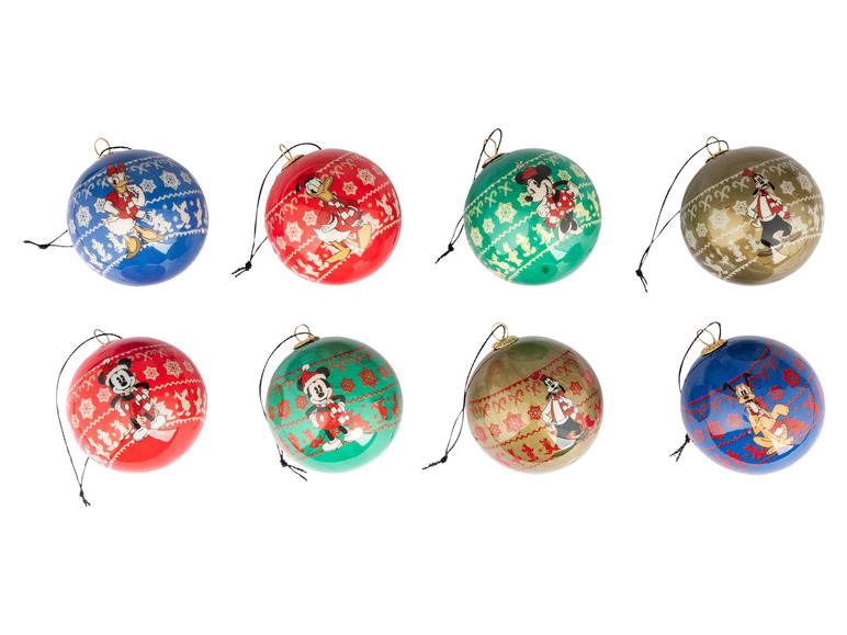 DISNEY Boules de Noël, 8 pièces 3