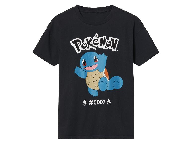 T-shirt noir Pokémon avec Squirtle.