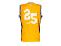 Maillot de basket-ball jaune Crivit avec le numéro 25.