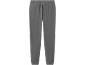 Pantalon de survêtement noir avec taille élastique et poignets côtelés.