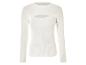 Pull blanc en maille avec une découpe