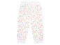 Pantalon de survêtement blanc à motif de cœurs
