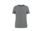 T-shirt basique gris foncé à manches courtes.