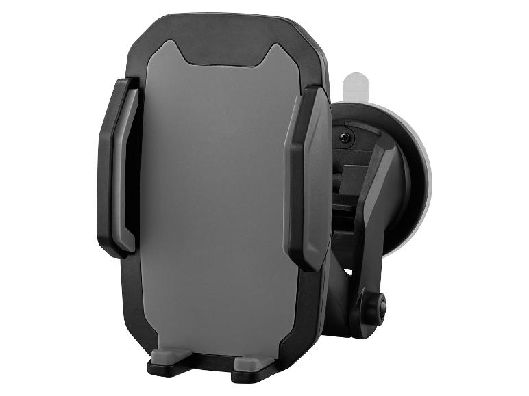 Support de téléphone de voiture noir et gris avec ventouse