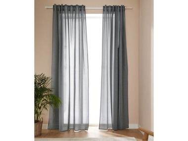 LIVARNO home Lot de 2 rideaux, 135 x 254 cm