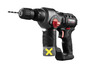 Une perceuse-visseuse sans fil noire Parkside avec un foret.
