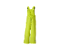 Salopette enfant jaune vif avec bretelles et taille élastique