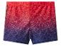 Short de bain garçon avec motif toile d'araignée et dégradé rouge-bleu