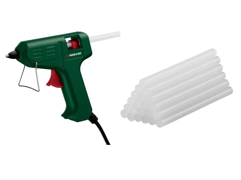 Pistolet à colle chaude Parkside avec bâtons de colle