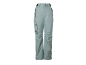 Pantalon de ski bleu clair avec poches et fermetures éclair.