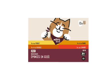 MILA'S WORLD Emincés en gelée pour chat
