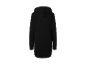 Une robe sweat-shirt noire.