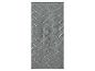 Tapis de couloir noir et blanc avec un motif géométrique en zigzag.