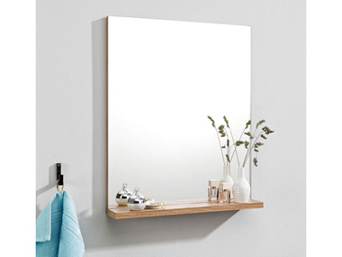 LIVARNO home Miroir mural Corfu avec étagère, 50 x 60 x 10 cm