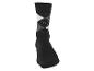 Chaussette argyle noire avec losanges blancs et gris