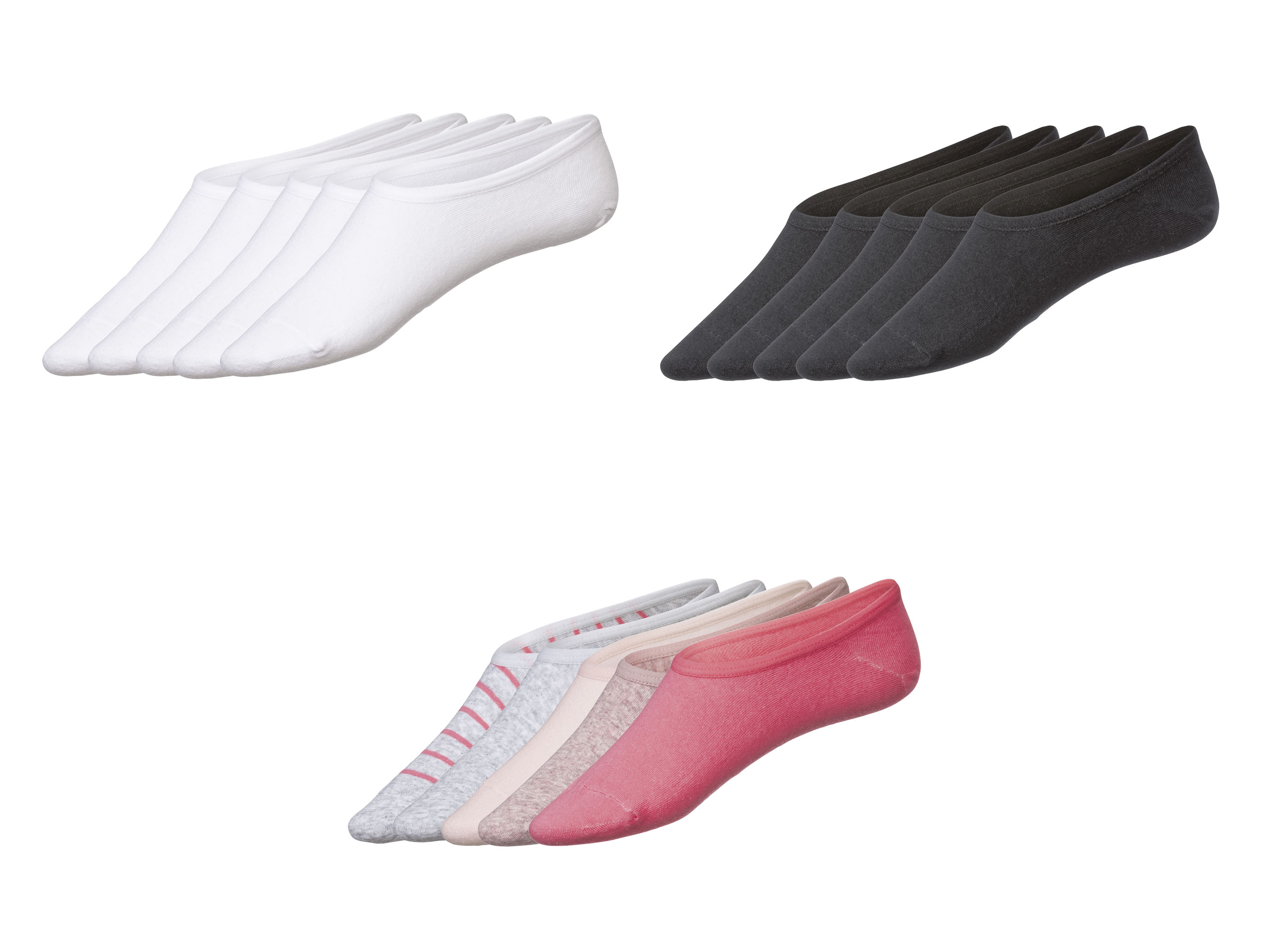 esmara® Lot de 5 paires de protèges-pied femme