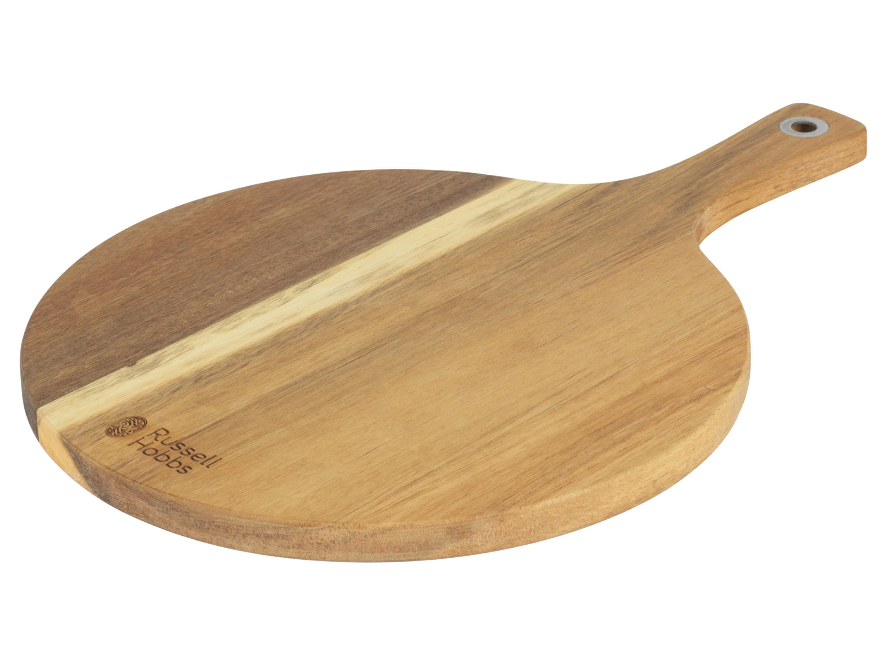 Russell Hobbs Planche à servir ou planche à pizza en bois (rond)