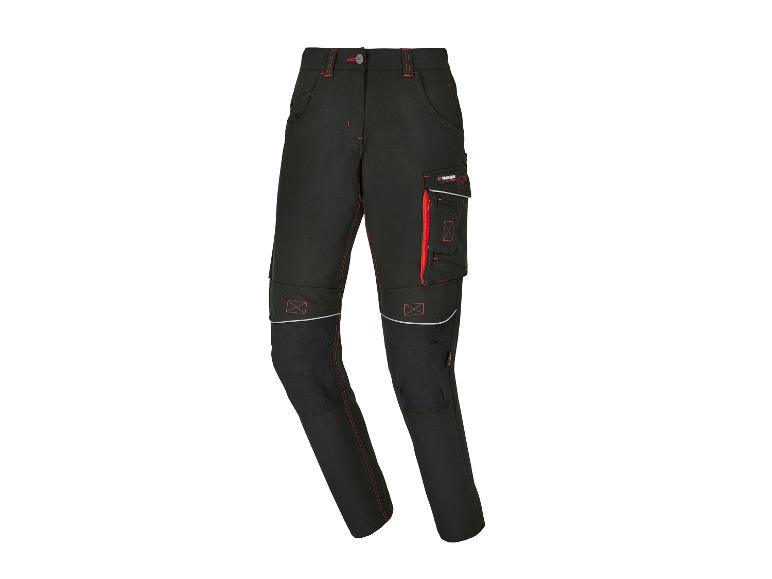 Pantalon de travail Parkside noir avec poches multiples.