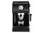 Machine à expresso De'Longhi noire avec une tasse en verre