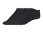 Six paires de chaussettes noires invisibles.
