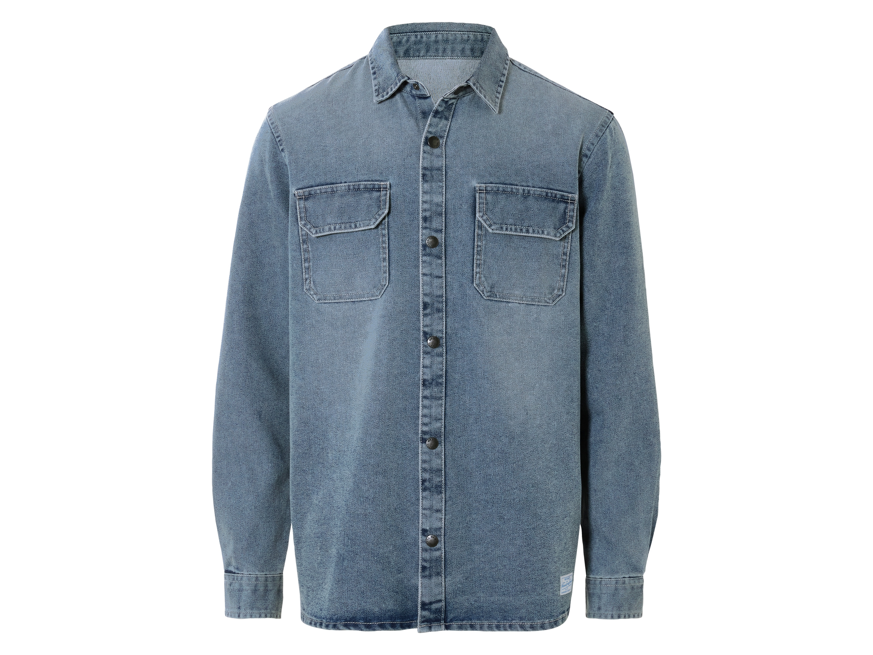LIVERGY® Chemise en jean homme (bleu, M (39/40))
