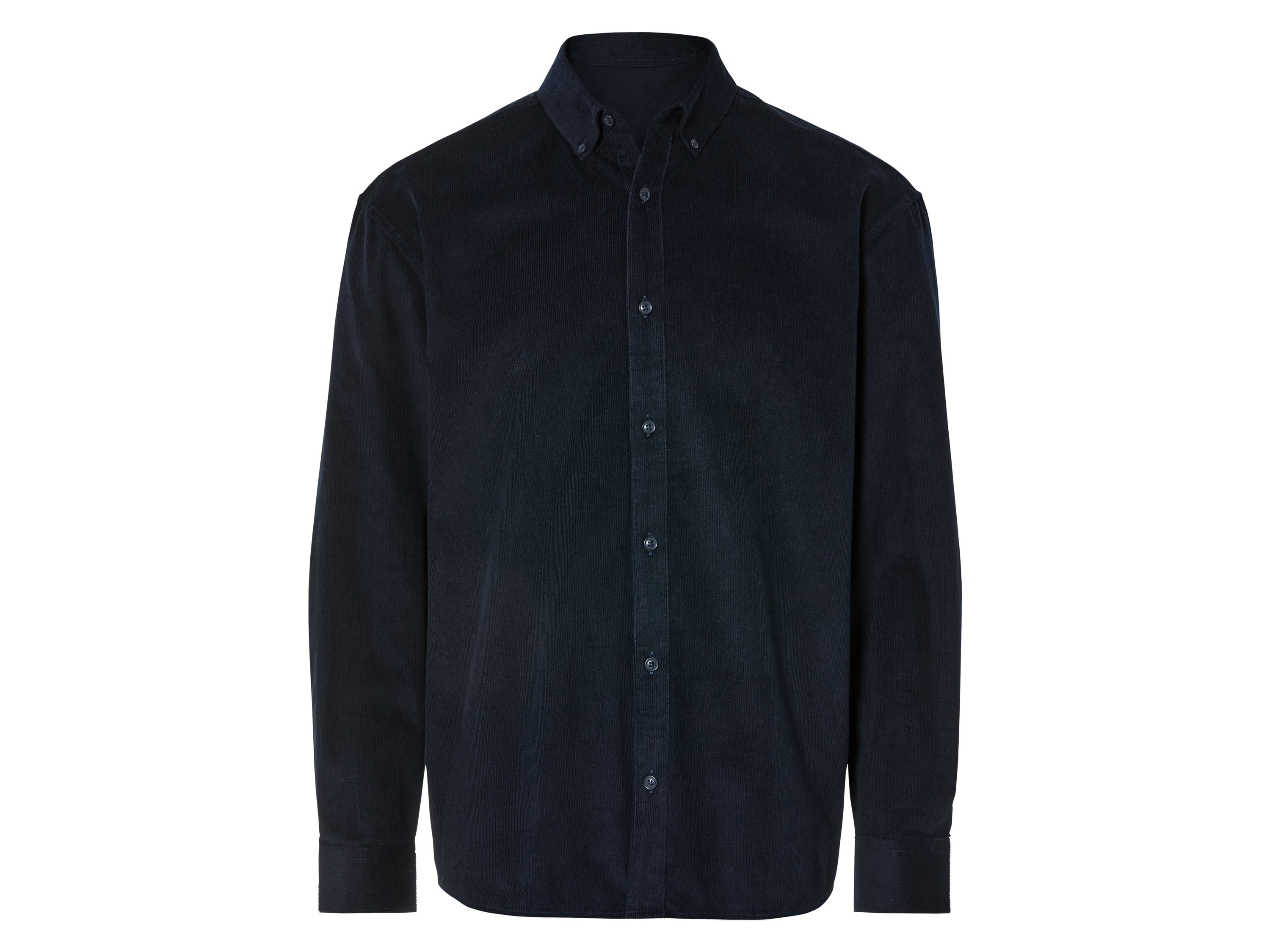 LIVERGY® Chemise en velours côtelé homme (S, bleu foncé)