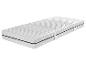 Matelas blanc avec housse matelassée et fermeture éclair gris foncé