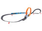 Circuit de course Hot Wheels avec une grande boucle et des pièces Carrera.