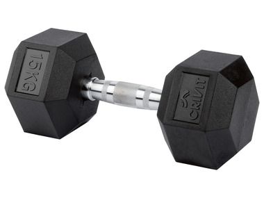 CRIVIT Haltère hexagonal de 15 kg