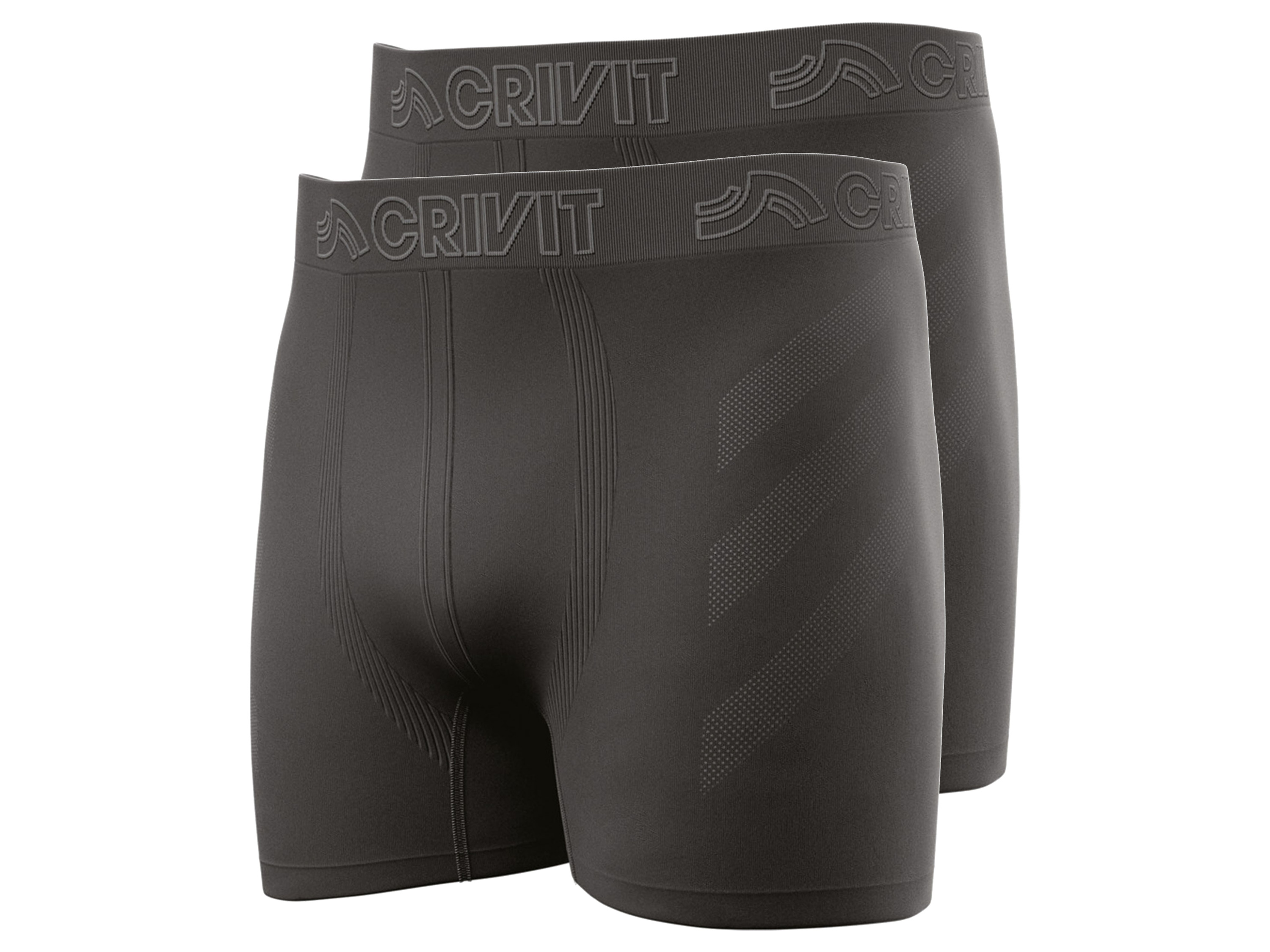 CRIVIT Lot de 2 boxers techniques homme (noir, L)