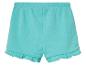 Shorts turquoise pour enfant, style décontracté.