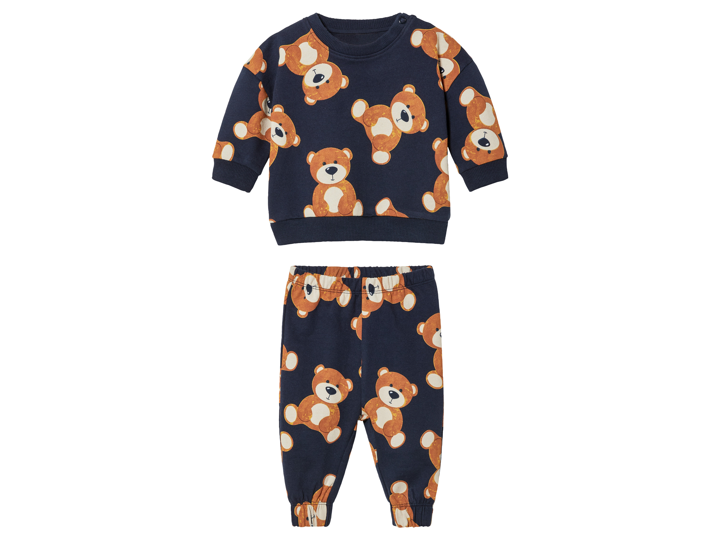 lupilu® Ensemble molletonné bébé (12-24 mois, bleu marine)