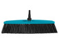 Balai bleu avec des poils noirs pour l'extérieur.