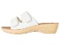 Sandales blanches à plateforme, brides velcro.
