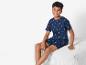 Pyjama garçon, haut et short, motif voiliers.