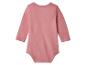 Body bébé rose uni à manches longues