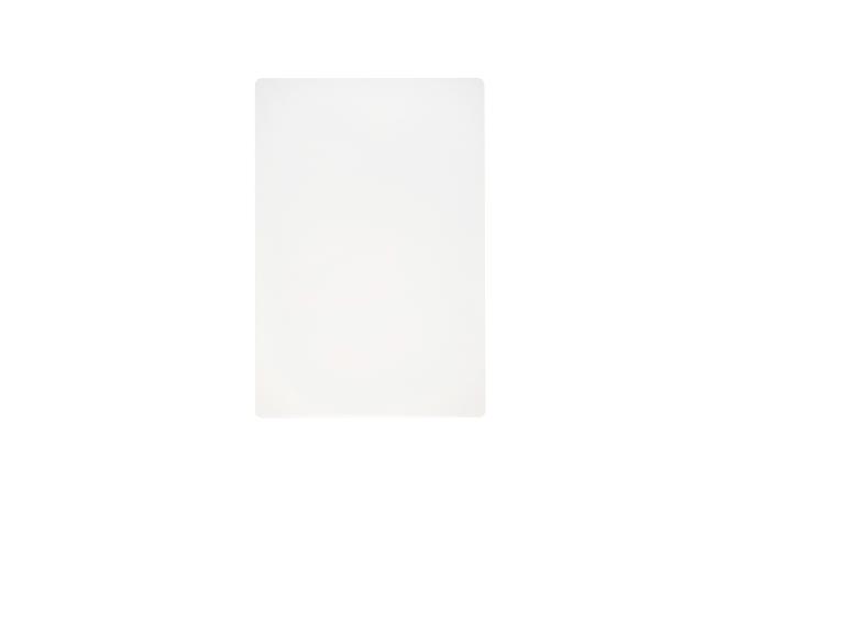 Planche à découper rectangulaire blanche aux coins arrondis