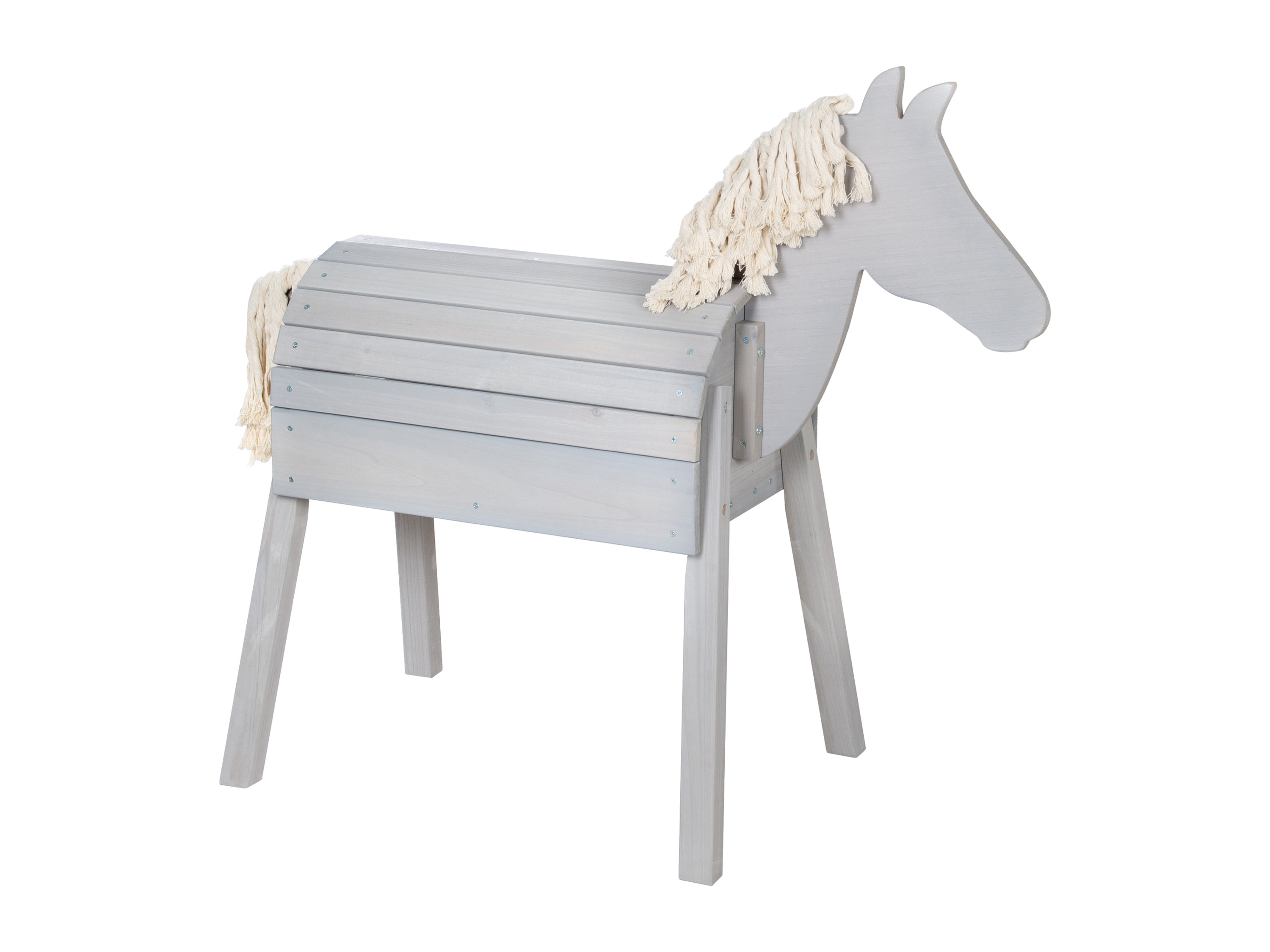 Roba Cheval jouet d'extérieur, résistant aux intempéries (petit (48x110x96 cm) gris - vue 4