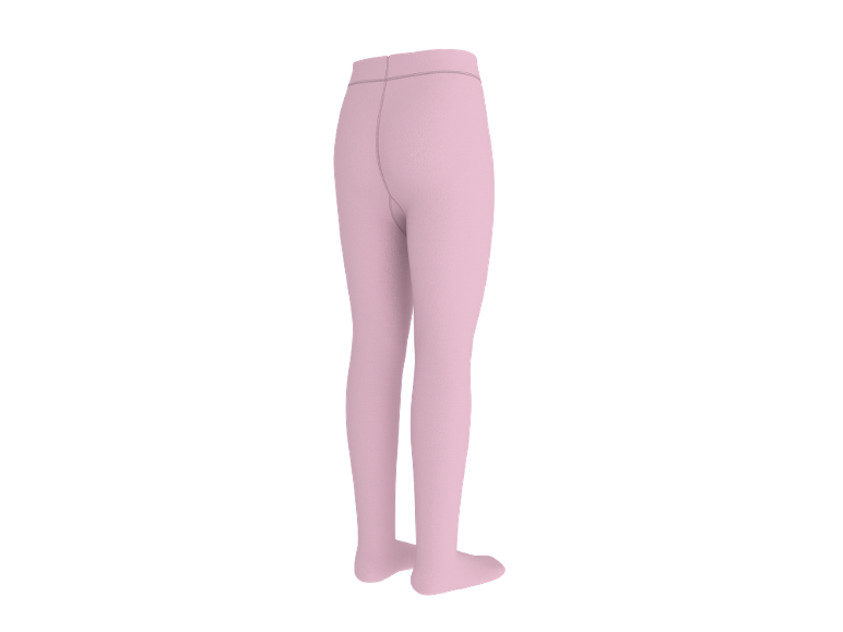 Collants roses pour enfants, vue arrière.