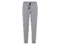 Pantalon de jogging gris avec cordon noir.