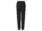 Jogging noir pour femme avec taille élastique et chevilles resserrées, vue arrière.