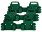 Six supports d'outils verts emboîtables avec le nom de marque 'PARKSIDE' visible sur certains.