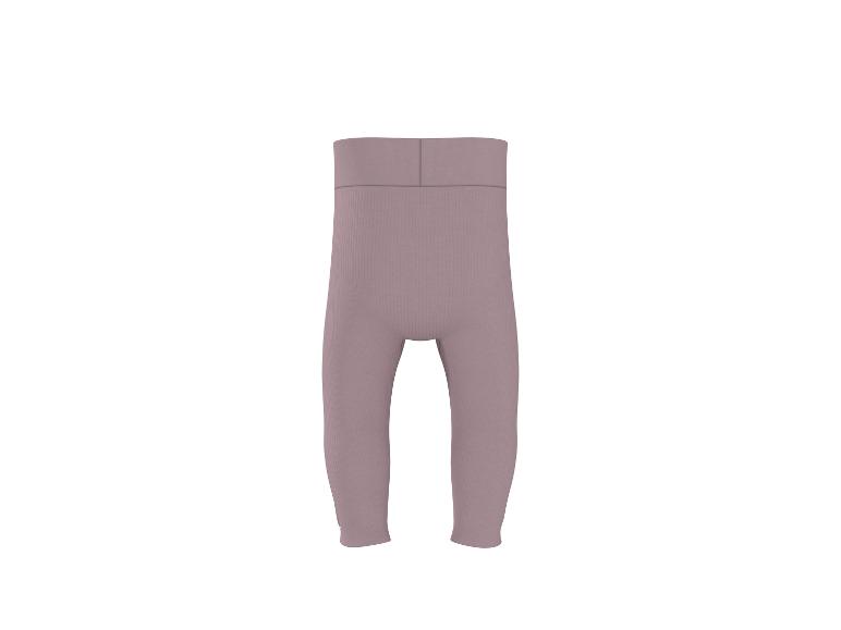 Legging côtelé rose pour bébé