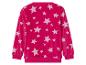 Un sweat-shirt rose avec un imprimé d'étoiles blanches