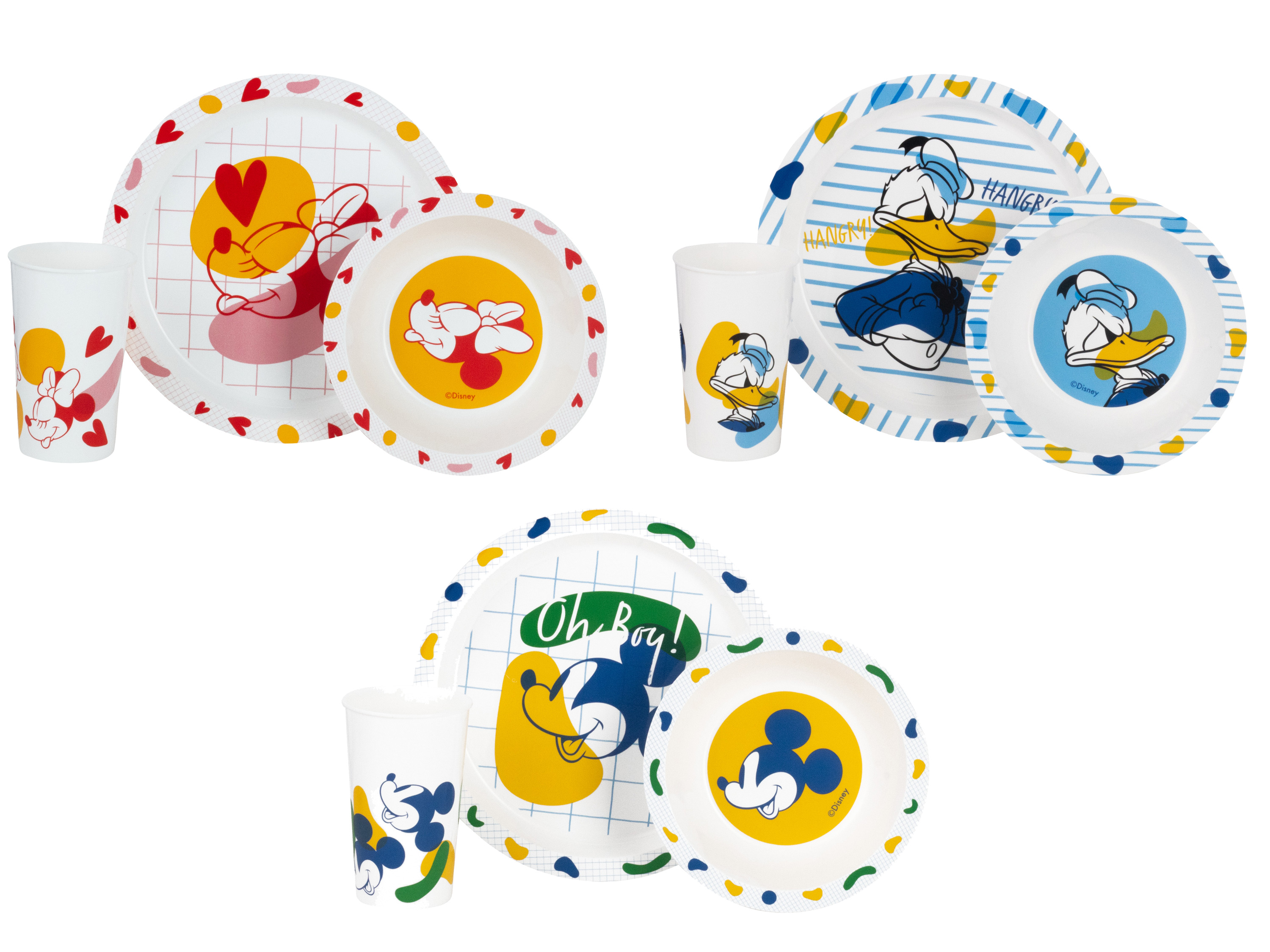 Set de petit-déjeuner Disney, 3 pièces