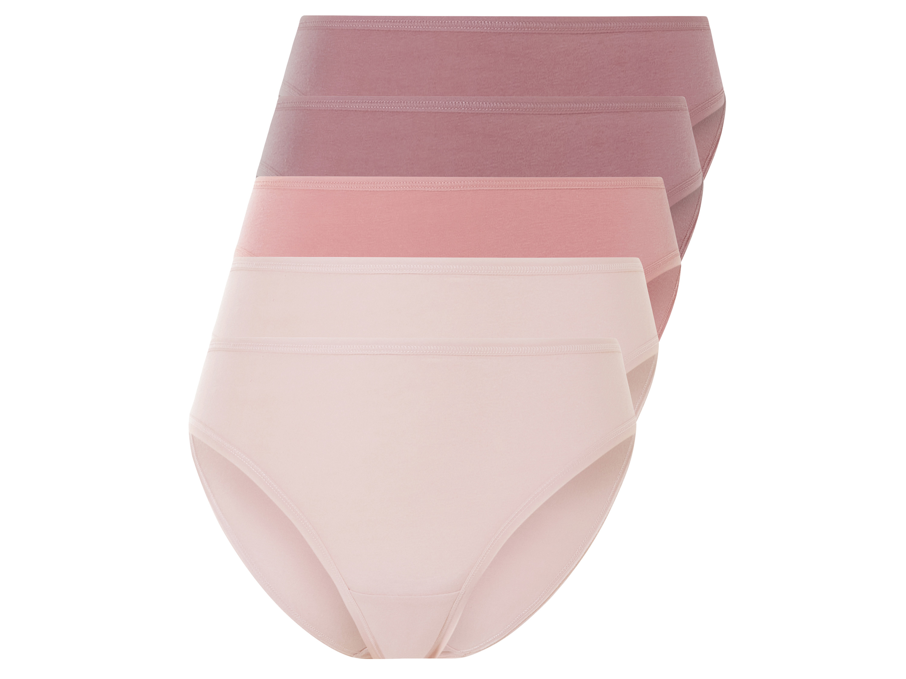 esmara® Lot de 5 slips femme (rose, M(38/40))
